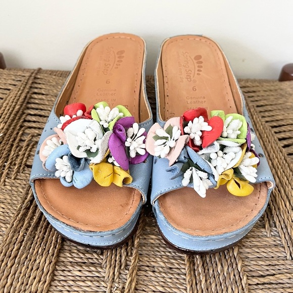 Spring Step Shoes Women’s 6 Flowerchild Wedge Sandal - Picture 3 of 9